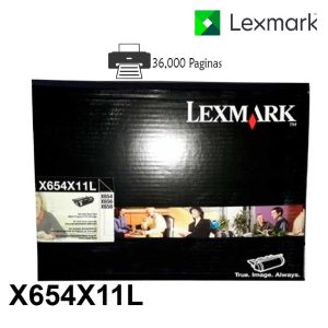Toner Lexmark X654X11L Negro