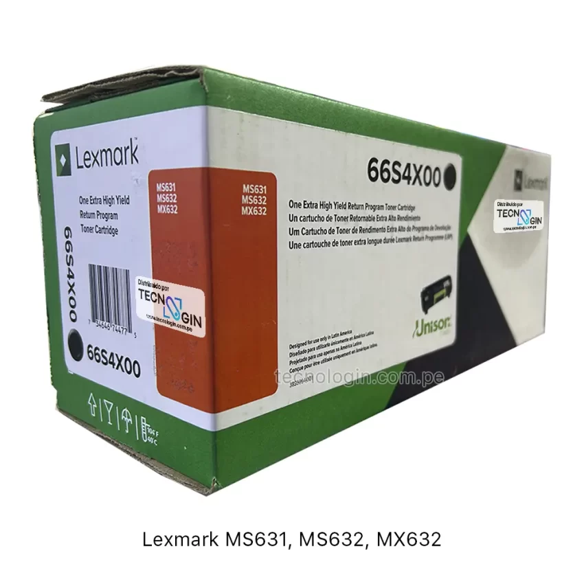 Toner Lexmark 66S4X00 MS631, MS632, MX632 31K