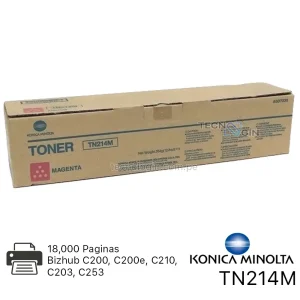 Toner Konica Minolta TN214M Magenta Bizhub C200